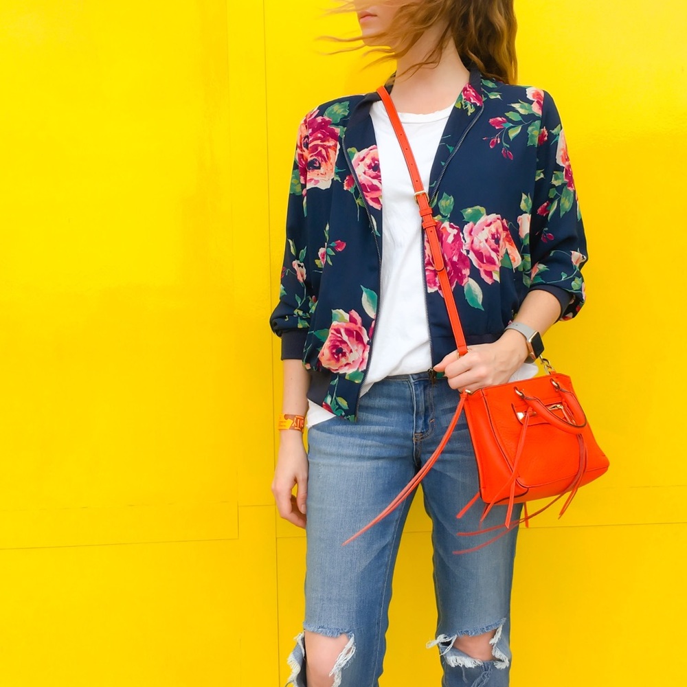 Floral bomber from boutique